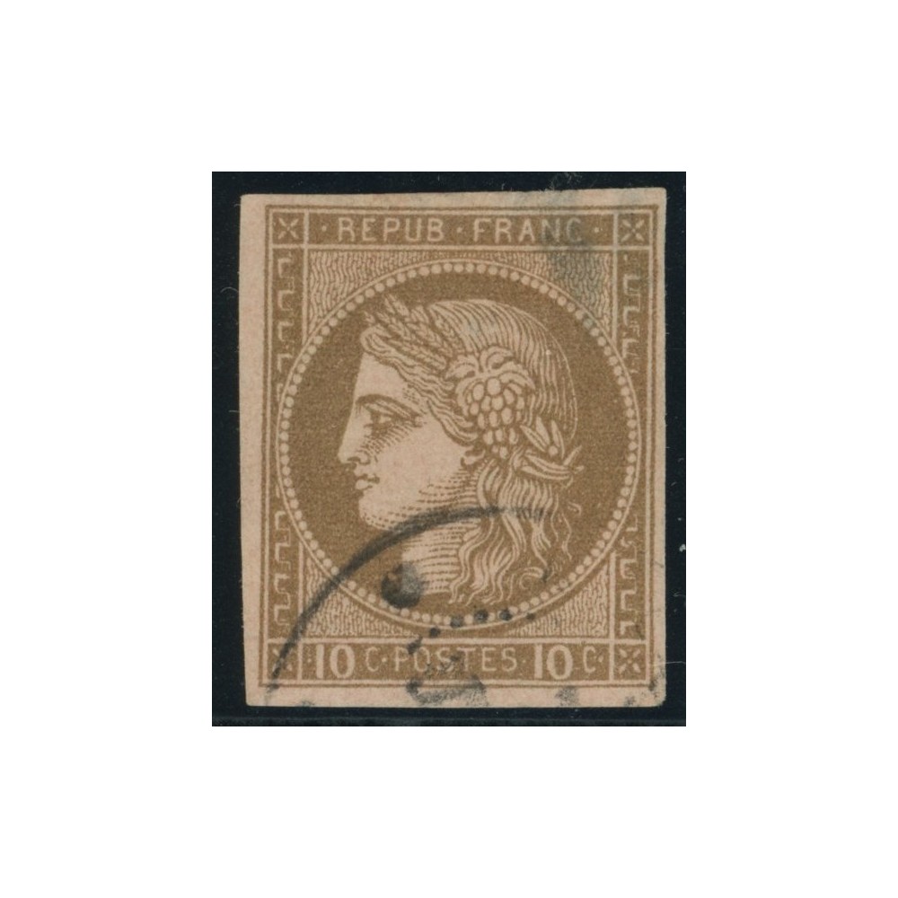 Céres YT 18 - 10 c. brun s. rose - Oblitere cote 18 euro