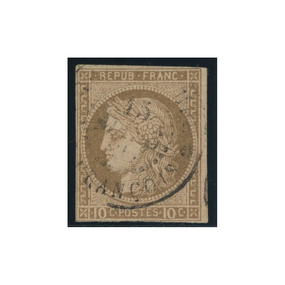Céres YT 18 - 10 c. brun s. rose - Oblitere cote 18 euro