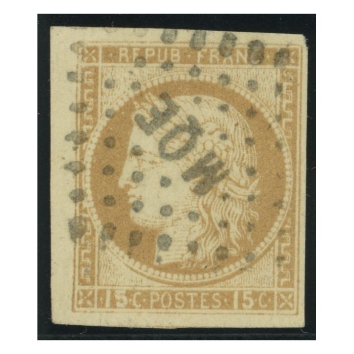 Céres YT 19 - 15 c. bistre - Oblitere cote 150 euro