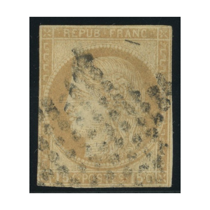 Céres YT 19 - 15 c. bistre - Oblitere cote 150 euro