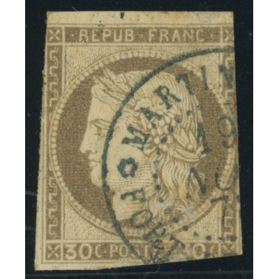 Céres YT 20 - 30 c. brun - Oblitere cote 30 euro