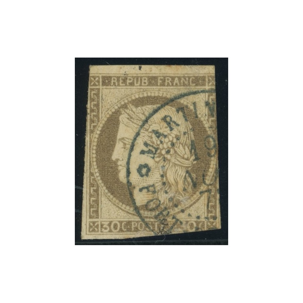 Céres YT 20 - 30 c. brun - Oblitere cote 30 euro