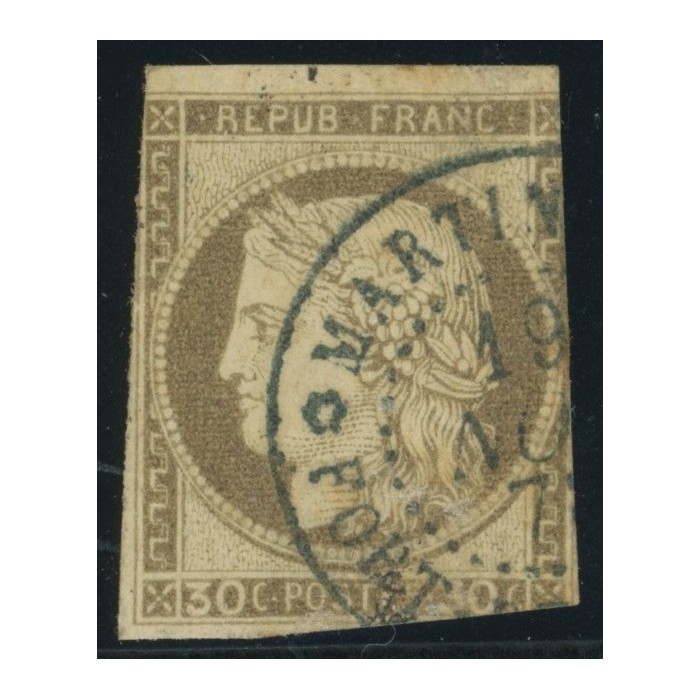 Céres YT 20 - 30 c. brun - Oblitere cote 30 euro