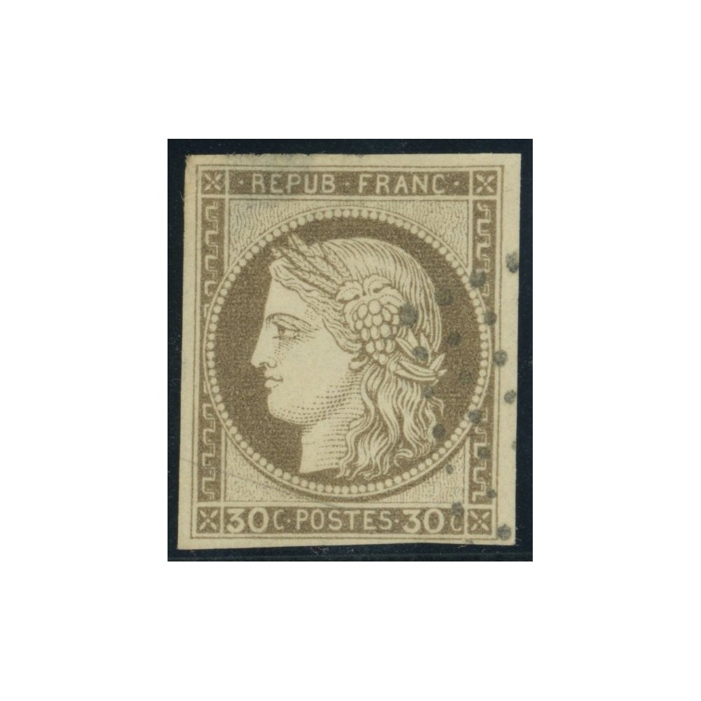 Céres YT 20 - 30 c. brun - Oblitere cote 30 euro