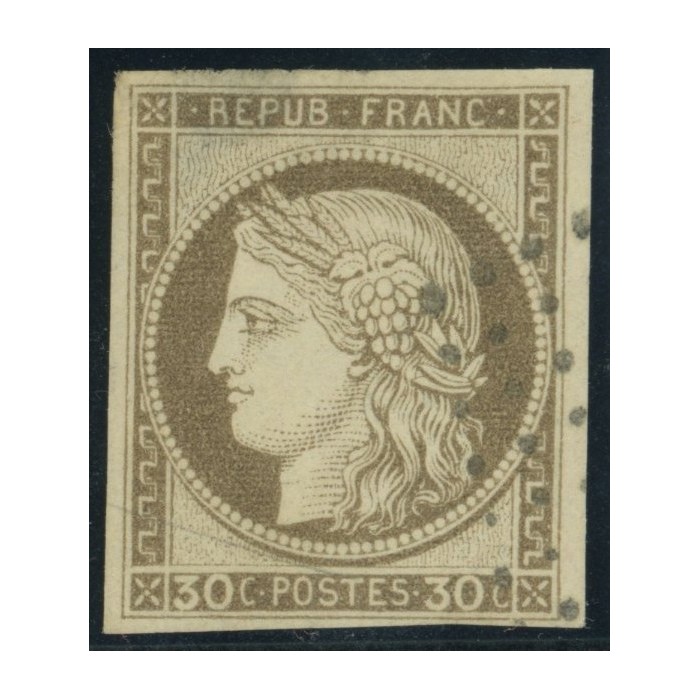 Céres YT 20 - 30 c. brun - Oblitere cote 30 euro