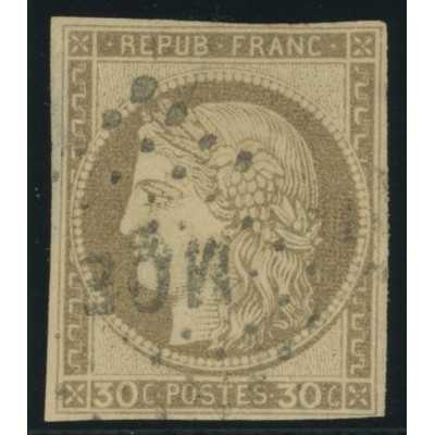 Céres YT 20 - 30 c. brun - Oblitere cote 30 euro