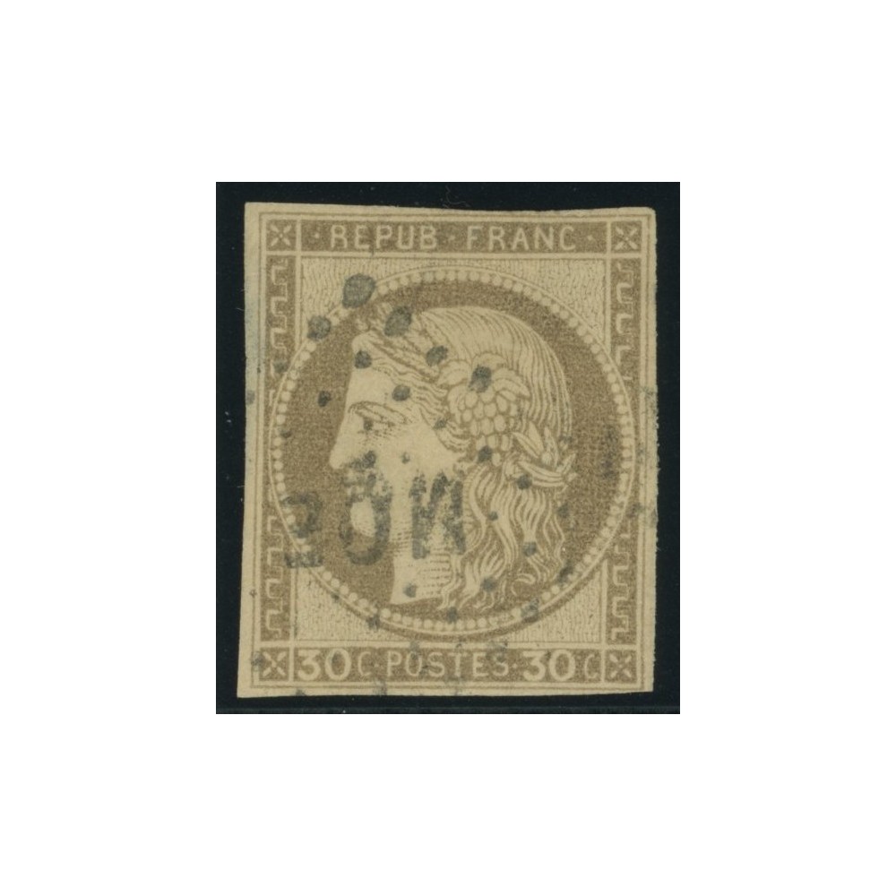 Céres YT 20 - 30 c. brun - Oblitere cote 30 euro