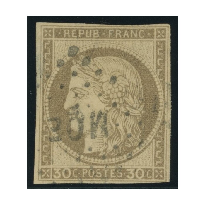 Céres YT 20 - 30 c. brun - Oblitere cote 30 euro