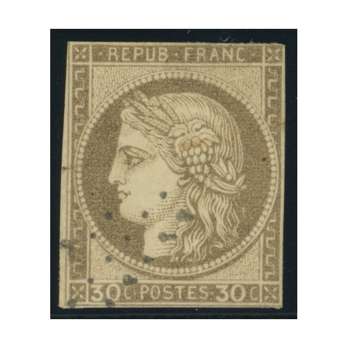 Céres YT 20 - 30 c. brun - Oblitere cote 30 euro