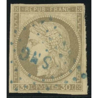 Céres YT 20 - 30 c. brun - Oblitere cote 30 euro