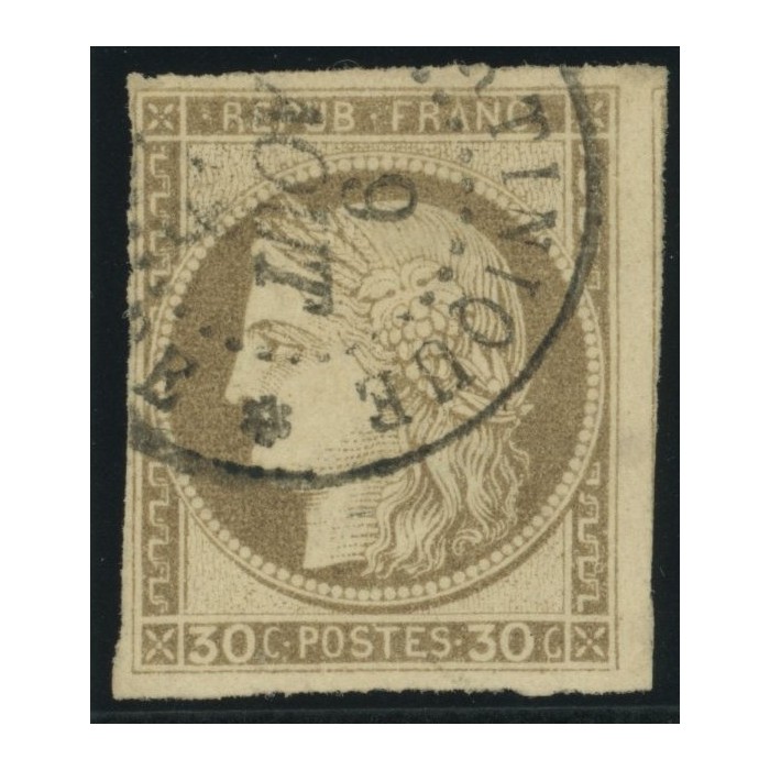 Céres YT 20 - 30 c. brun - Oblitere cote 30 euro