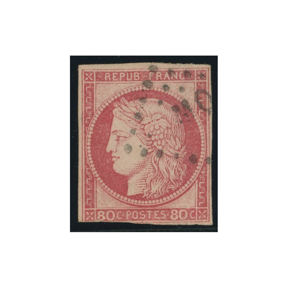 Céres YT 21 - 80 c. rose - Oblitere cote 195 euro