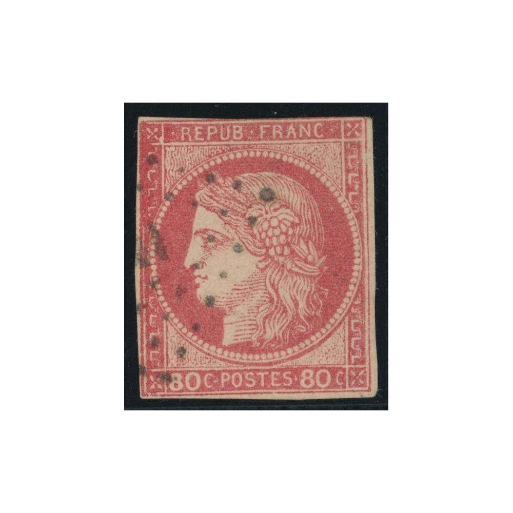 Céres YT 21 - 80 c. rose - Oblitere cote 195 euro