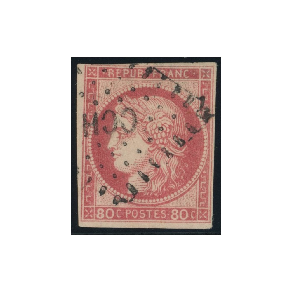 Céres YT 21 - 80 c. rose - Oblitere cote 195 euro