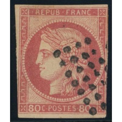 Céres YT 21 - 80 c. rose - Oblitere cote 195 euro