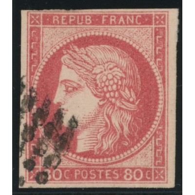 Céres YT 21 - 80 c. rose - Oblitere cote 195 euro