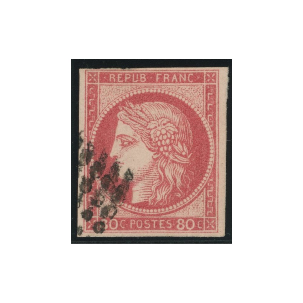 Céres YT 21 - 80 c. rose - Oblitere cote 195 euro