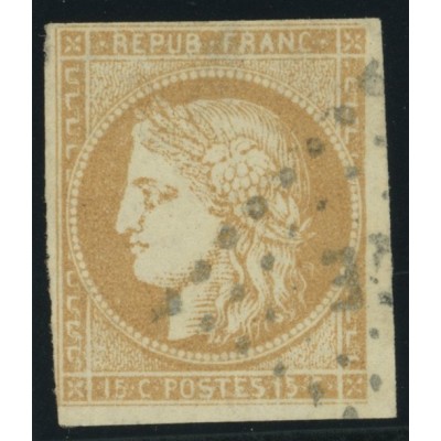 Céres YT 22 - 15 c. bistre - Oblitere cote 17 euro