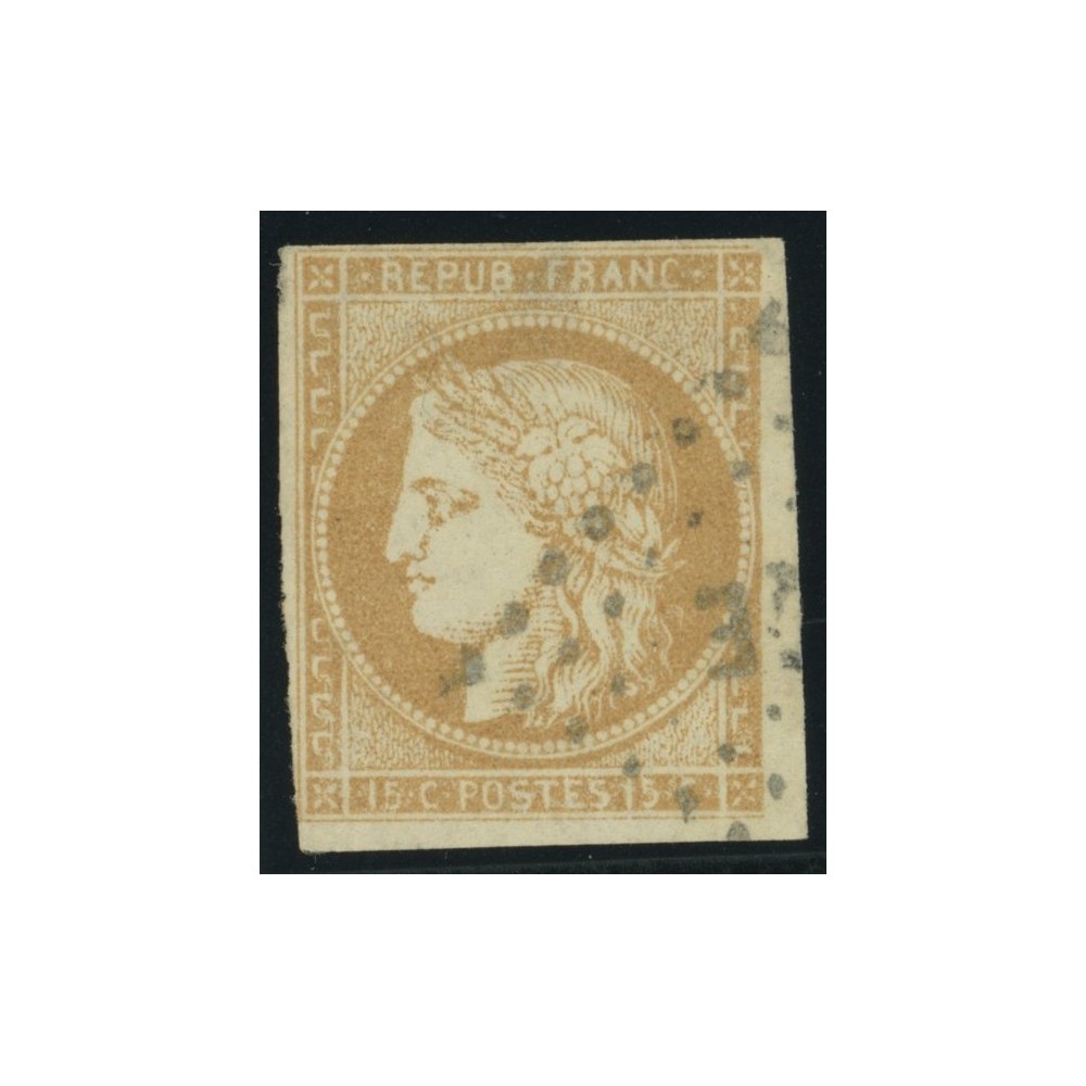 Céres YT 22 - 15 c. bistre - Oblitere cote 17 euro