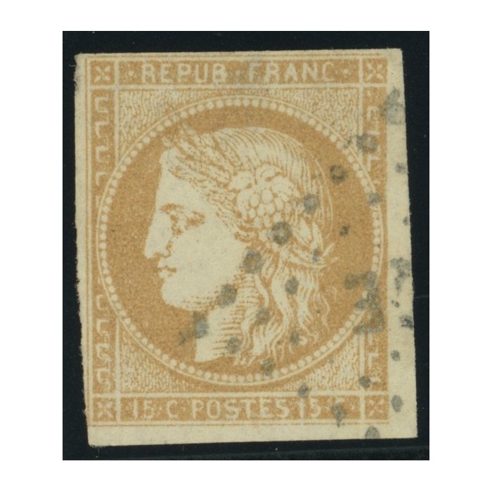 Céres YT 22 - 15 c. bistre - Oblitere cote 17 euro