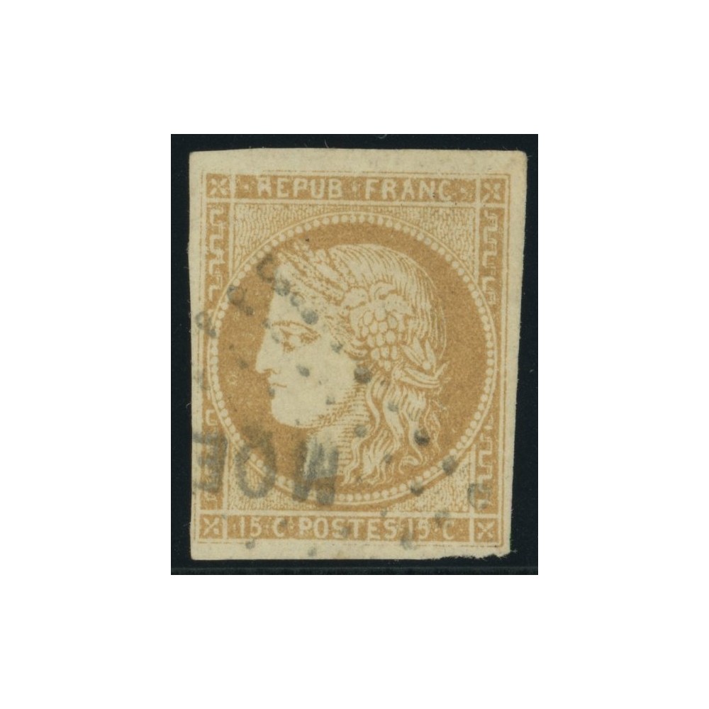 Céres YT 22 - 15 c. bistre - Oblitere cote 17 euro