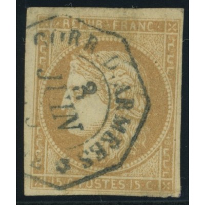 Céres YT 22 - 15 c. bistre - Oblitere cote 17 euro