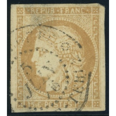 Céres YT 22 - 15 c. bistre - Oblitere cote 17 euro