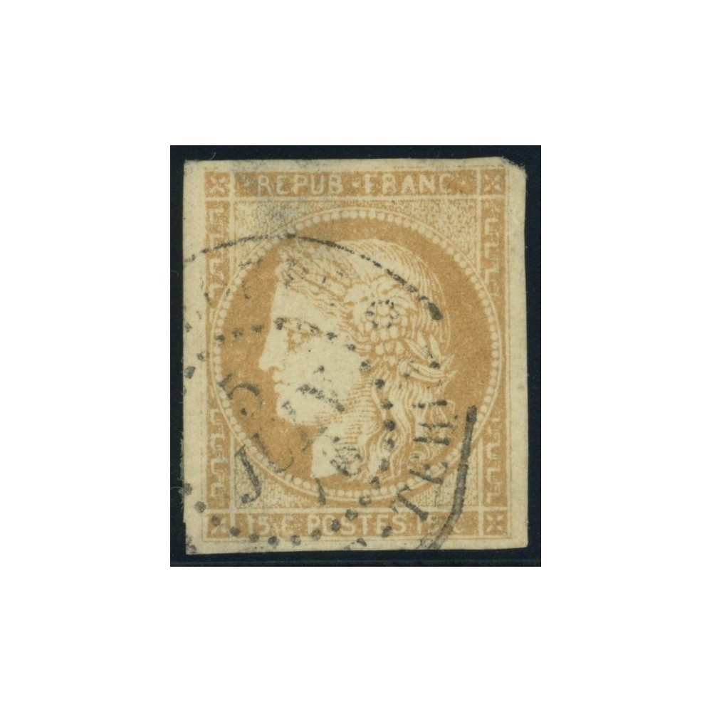 Céres YT 22 - 15 c. bistre - Oblitere cote 17 euro