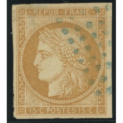 Céres YT 22 - 15 c. bistre - Oblitere cote 17 euro