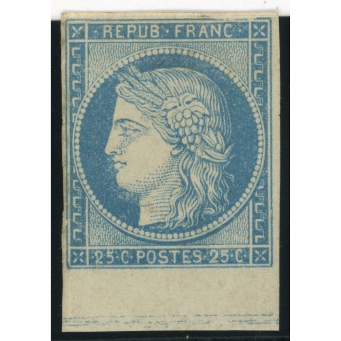 Céres YT 23 - 25 c. bleu - Neuf x cote 225 euro