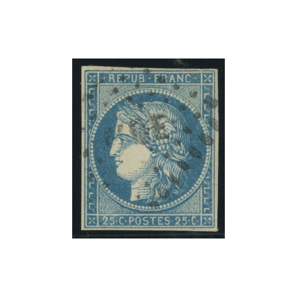 Céres YT 23 - 25 c. bleu - Oblitere cote 17 euro