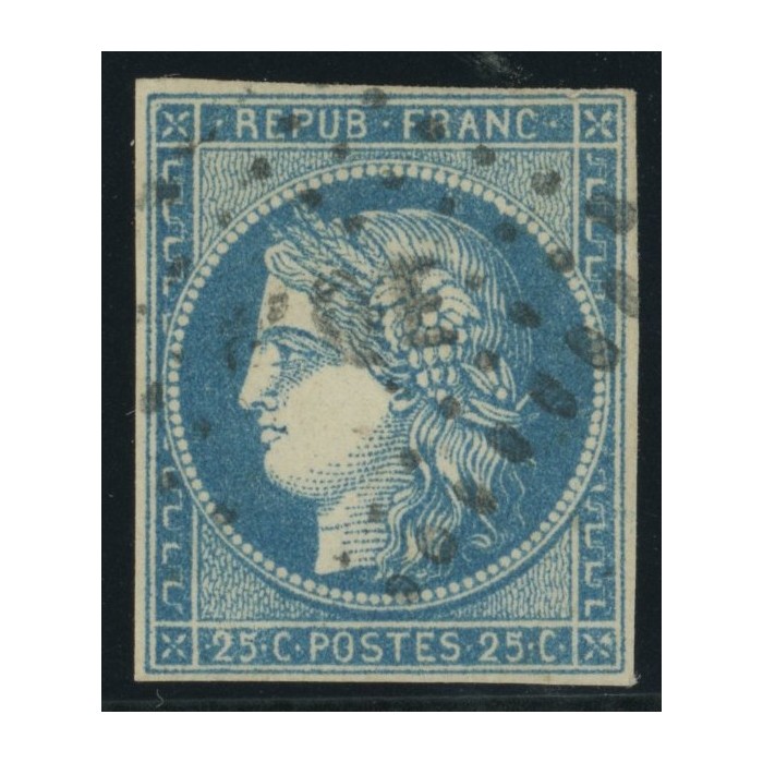Céres YT 23 - 25 c. bleu - Oblitere cote 17 euro