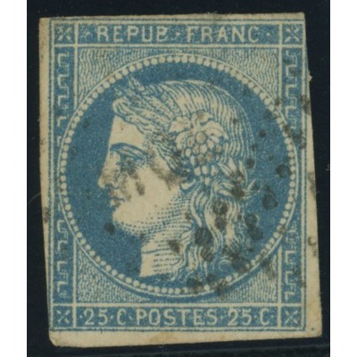 Céres YT 23 - 25 c. bleu - Oblitere cote 17 euro