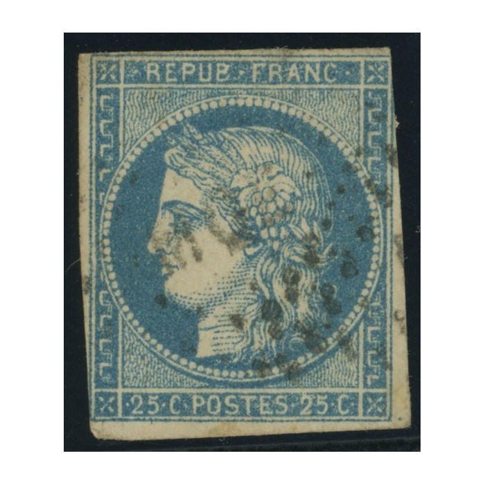 Céres YT 23 - 25 c. bleu - Oblitere cote 17 euro