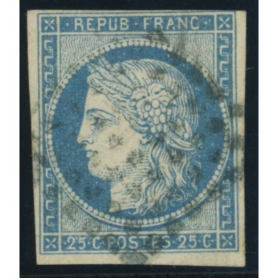 Céres YT 23 - 25 c. bleu - Oblitere cote 17 euro