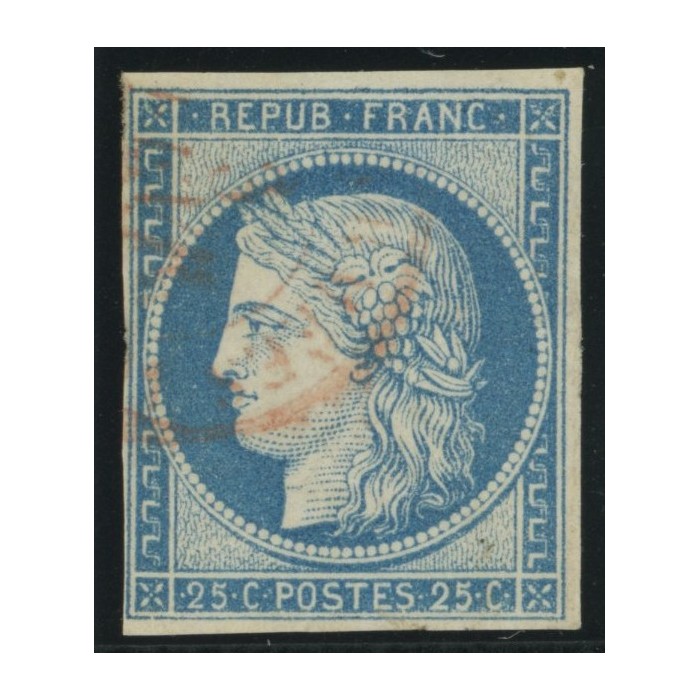 Céres YT 23 - 25 c. bleu - Oblitere cote 17 euro