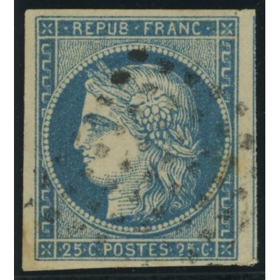 Céres YT 23 - 25 c. bleu - Oblitere cote 17 euro