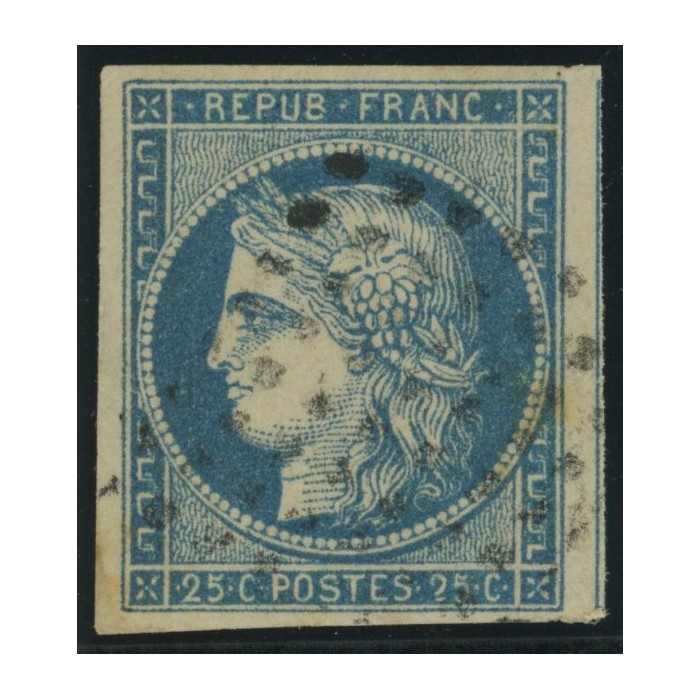 Céres YT 23 - 25 c. bleu - Oblitere cote 17 euro
