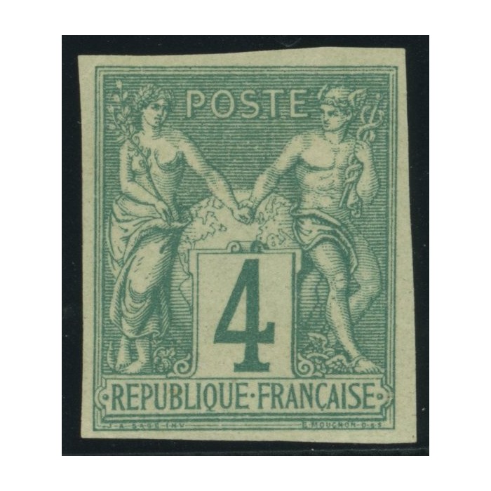 Sage Type I YT 25 - 4 c. vert - Neuf x cote 30 euro