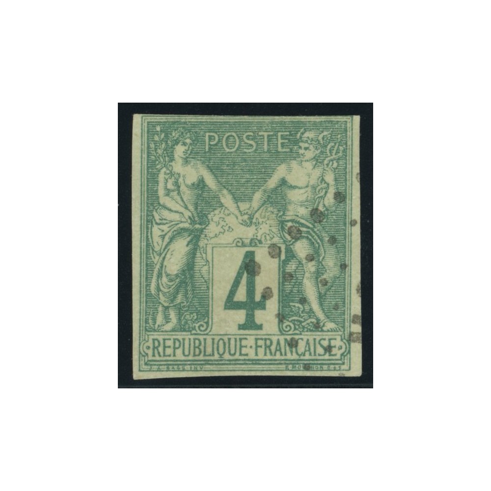 Sage Type I YT 25 - 4 c. vert - Oblitere cote 35 euro