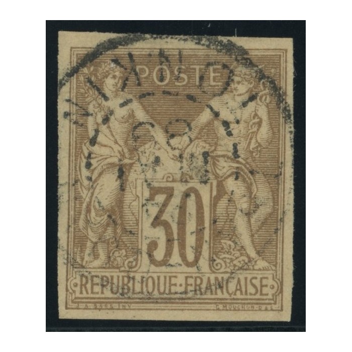 Sage Type I YT 26 - 30 c. brun - Oblitere cote 70 euro