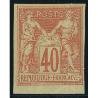 Sage Type I YT 27 - 40 c. rouge-orange - Neuf x cote 45 euro