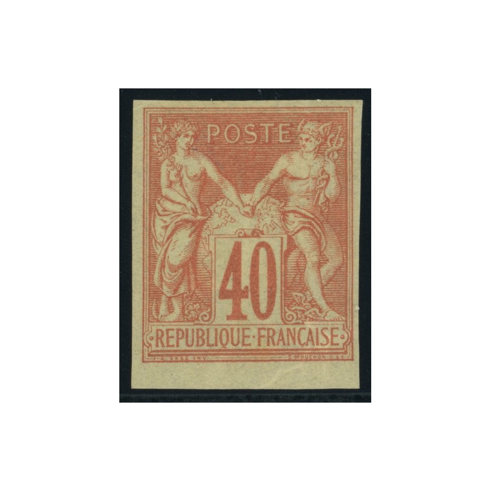 Sage Type I YT 27 - 40 c. rouge-orange - Neuf x cote 45 euro