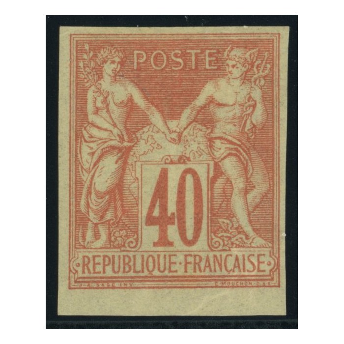 Sage Type I YT 27 - 40 c. rouge-orange - Neuf x cote 45 euro