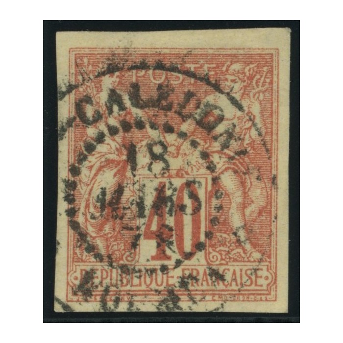 Sage Type I YT 27 - 40 c. rouge-orange - Oblitere cote 30 euro