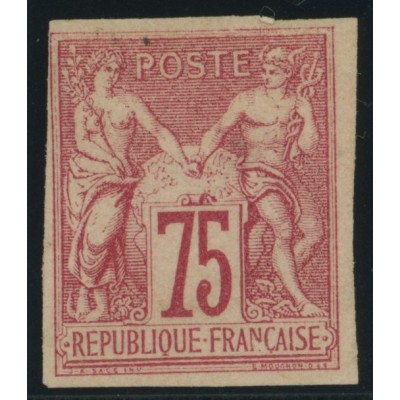 Sage Type I YT 28 - 75 c. rose - Neuf x cote 105 euro