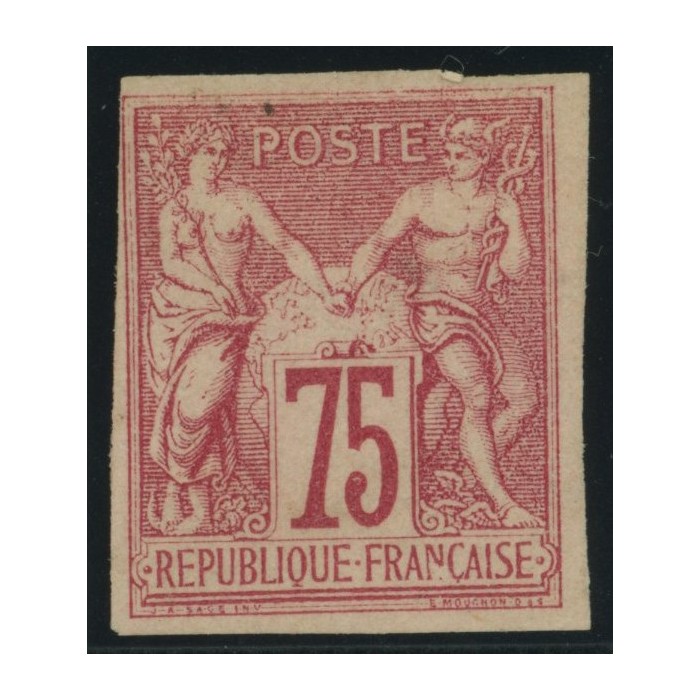 Sage Type I YT 28 - 75 c. rose - Neuf x cote 105 euro