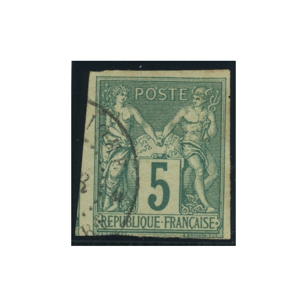Sage Type II YT 31 - 5 c. vert - Oblitere cote 8 euro