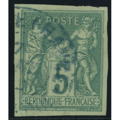 Sage Type II YT 31 - 5 c. vert - Oblitere cote 8 euro