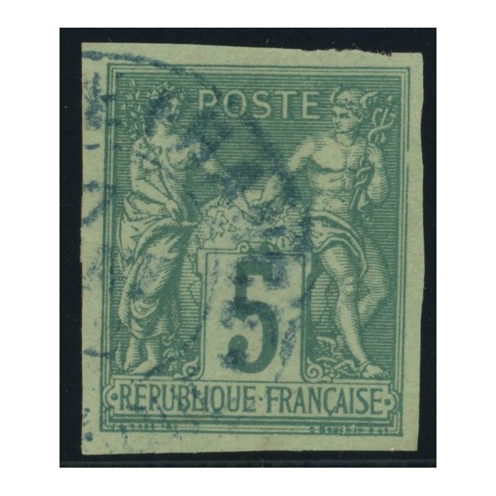 Sage Type II YT 31 - 5 c. vert - Oblitere cote 8 euro